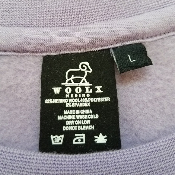 Woolx Bailey Crewneck Sweatshirt Cold Weather - Picture 6 of 6